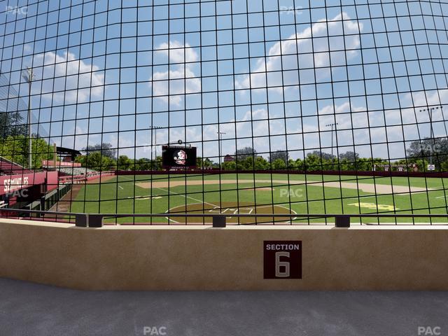 Dick Howser Stadium - Section Lower 6 Seat View