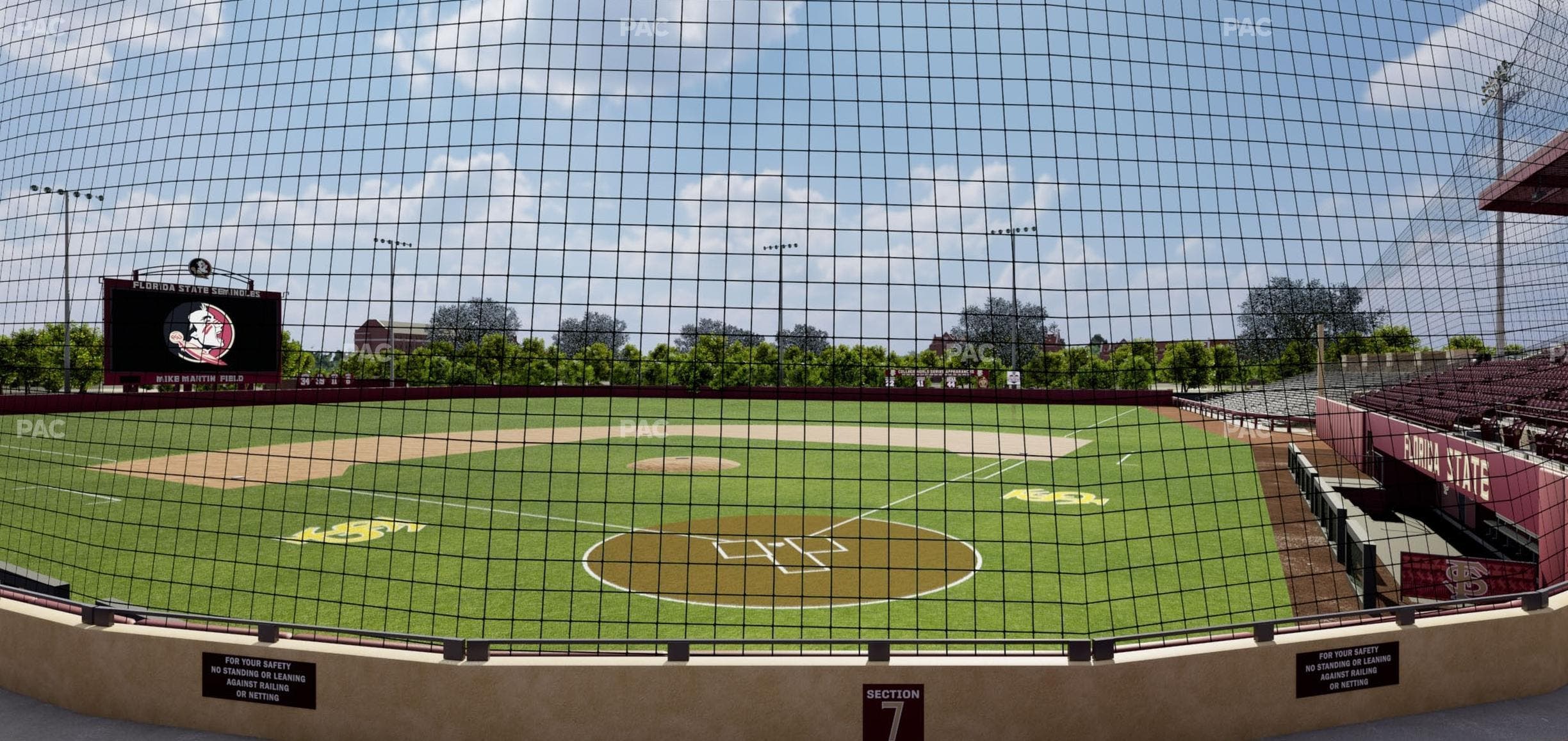 Dick Howser Stadium - Section Lower 7 Seat View