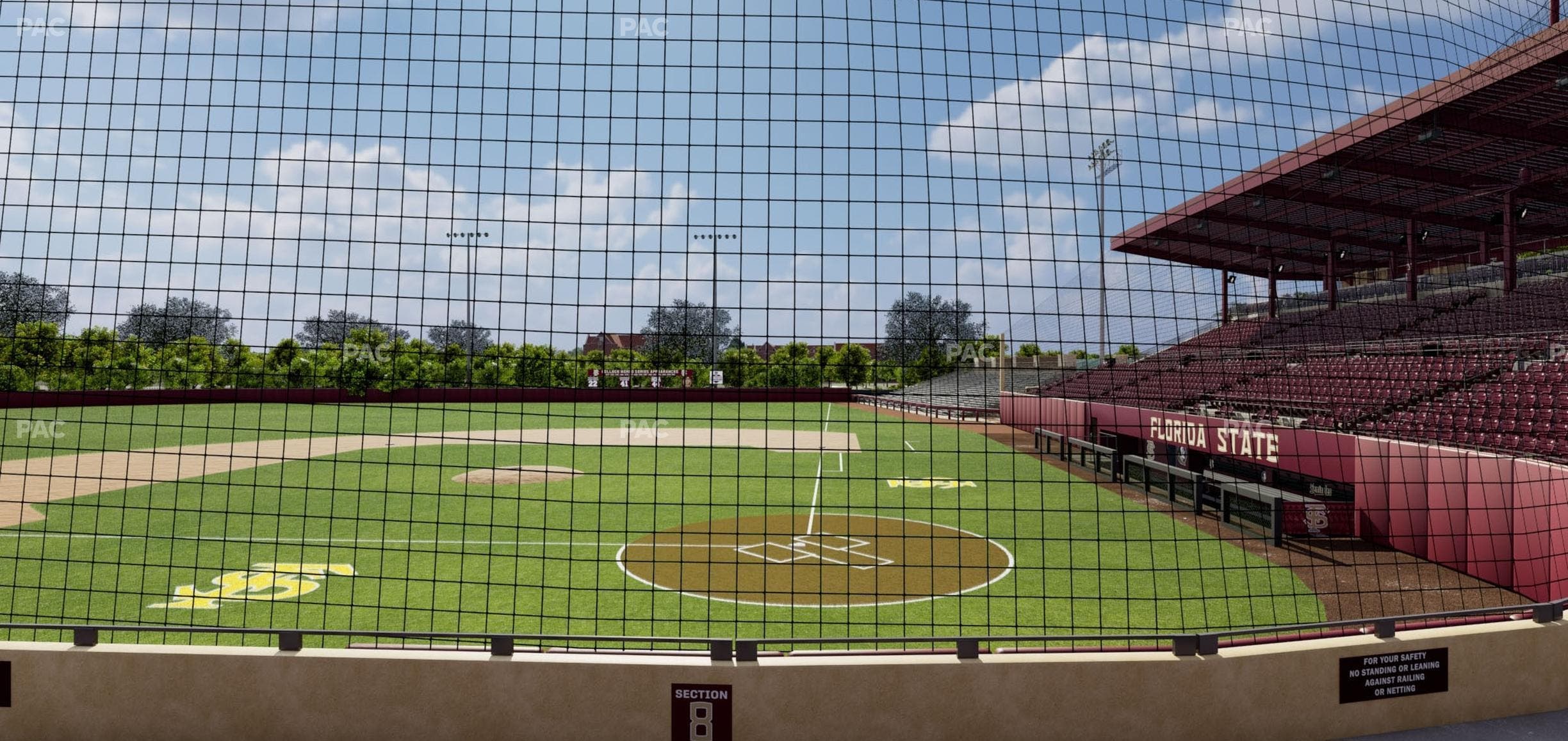 Dick Howser Stadium - Section Lower 8 Seat View