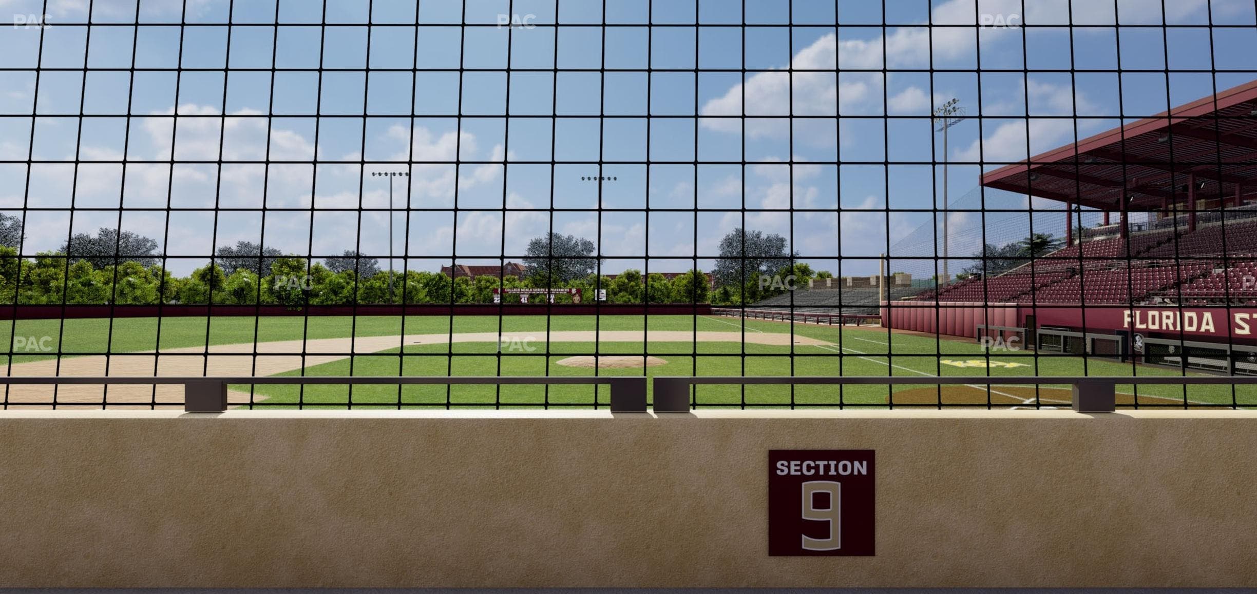 Dick Howser Stadium - Section Lower 9 Seat View