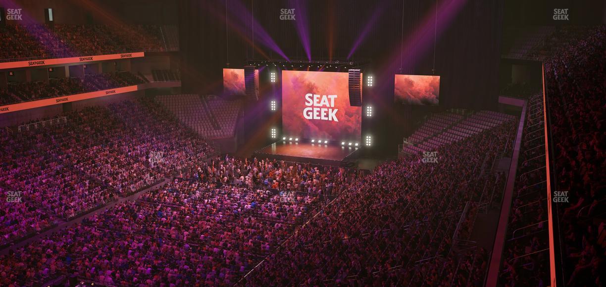 Dickies Arena - Section 212 Seat View