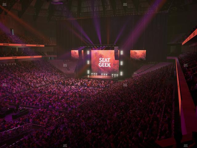 Dickies Arena - Section Loge 3 D Seat View