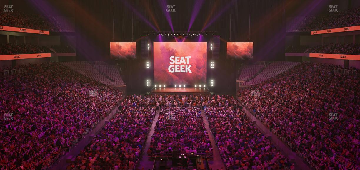 Dickies Arena - Section North Club Seat View