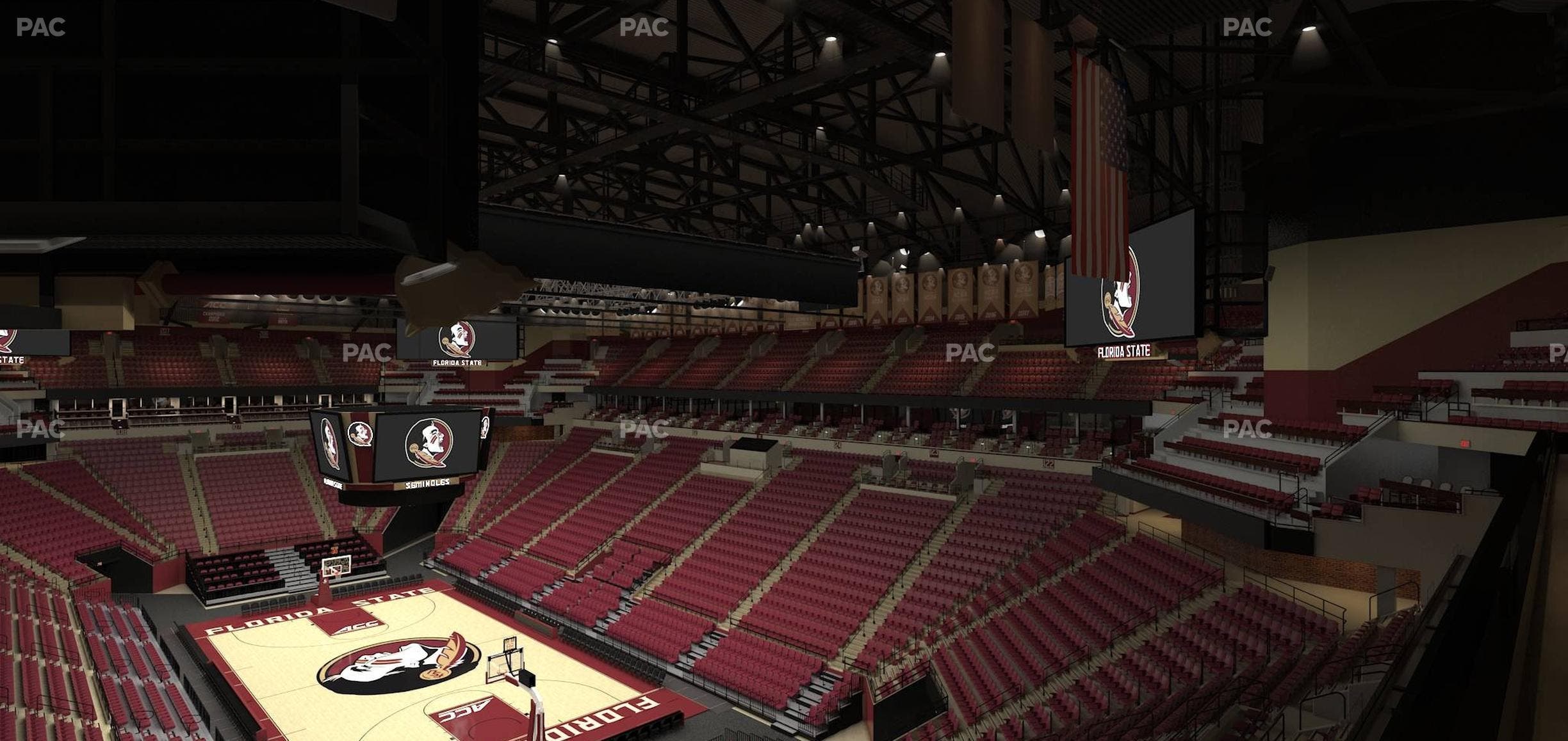 Donald L. Tucker Civic Center - Section North East Club 3 Seat View