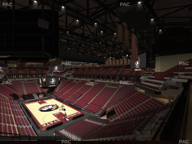Official view from Section North East Club 3 at Donald L. Tucker Civic Center