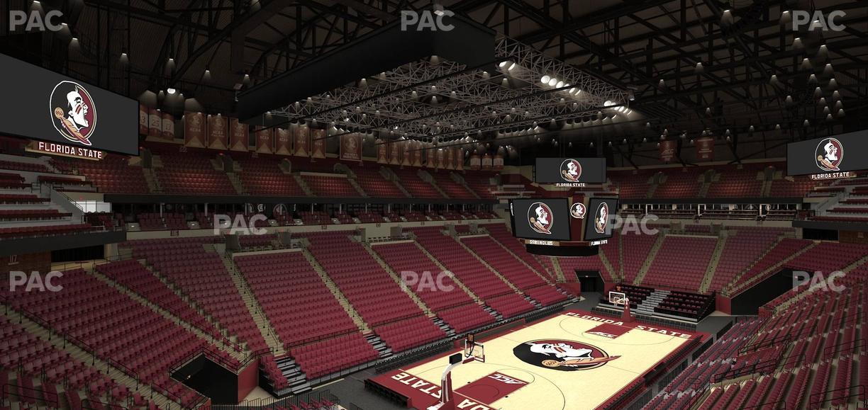 Donald L. Tucker Civic Center - Section North West Club 2 Seat View