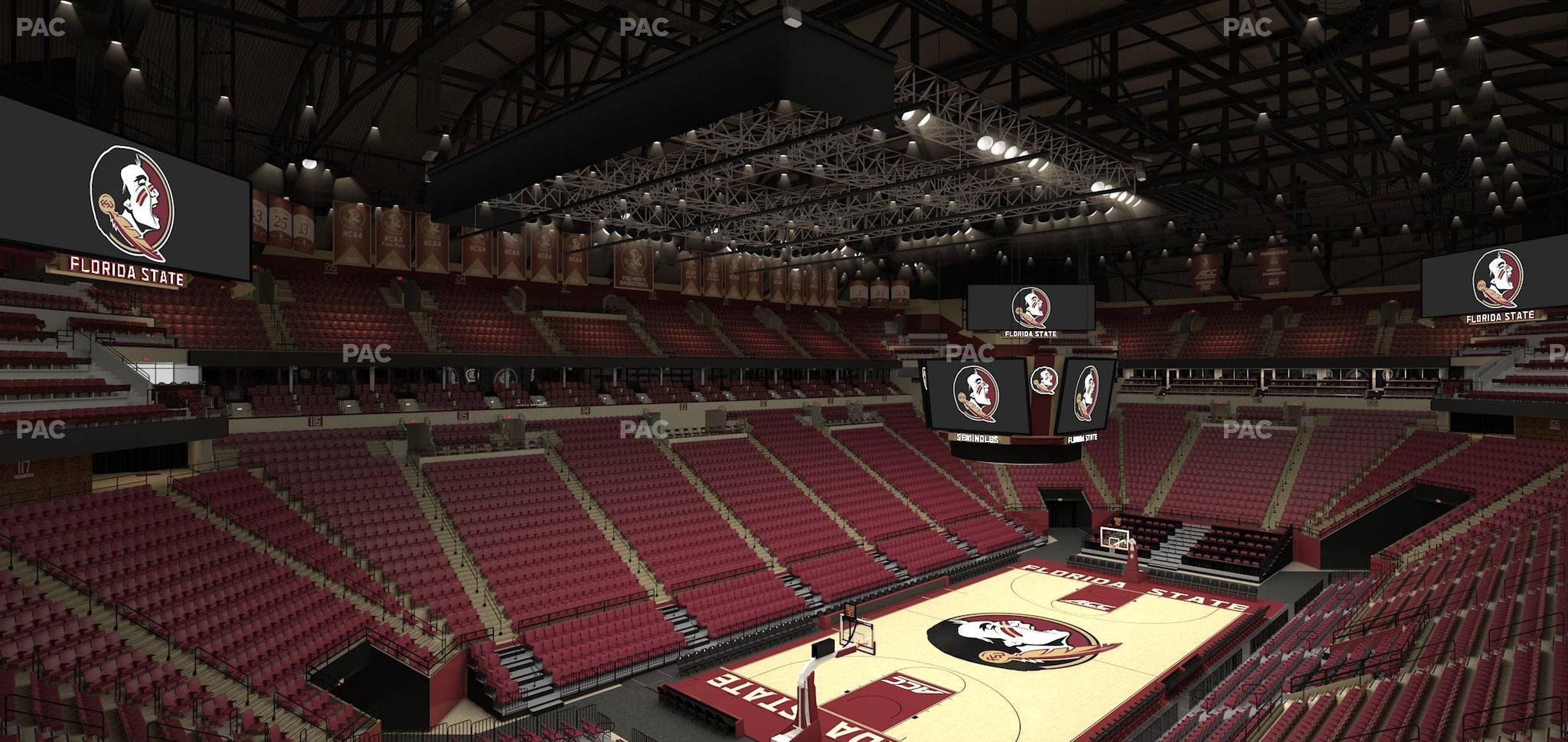 Donald L. Tucker Civic Center - Section North West Club 2 Seat View