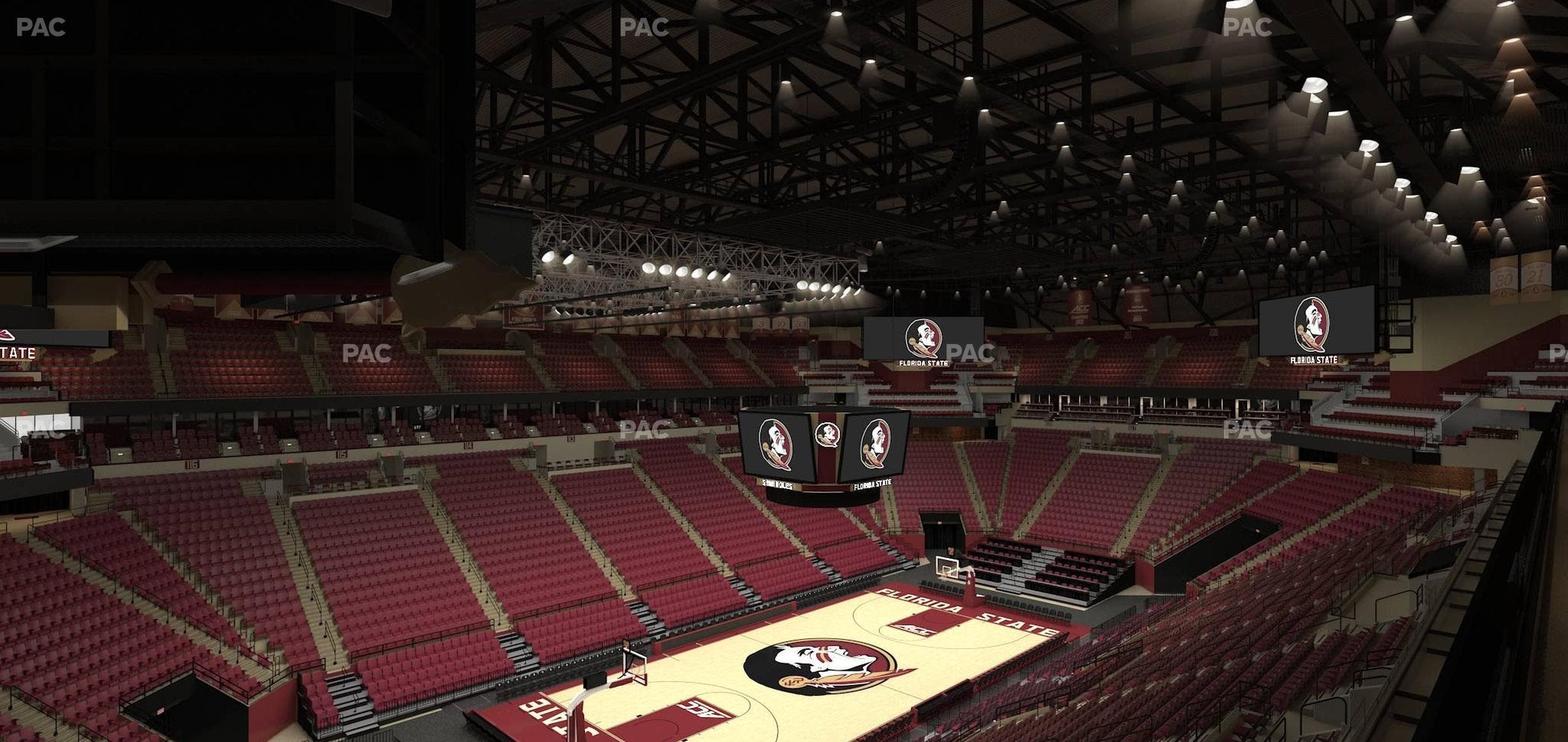 Donald L. Tucker Civic Center - Section North West Club 3 Seat View