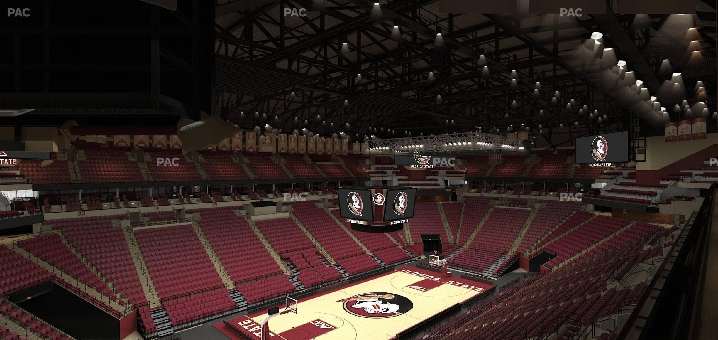 Donald L. Tucker Civic Center - Section South East Club 3 Seat View