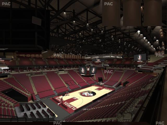 Official view from Section South East Club 3 at Donald L. Tucker Civic Center
