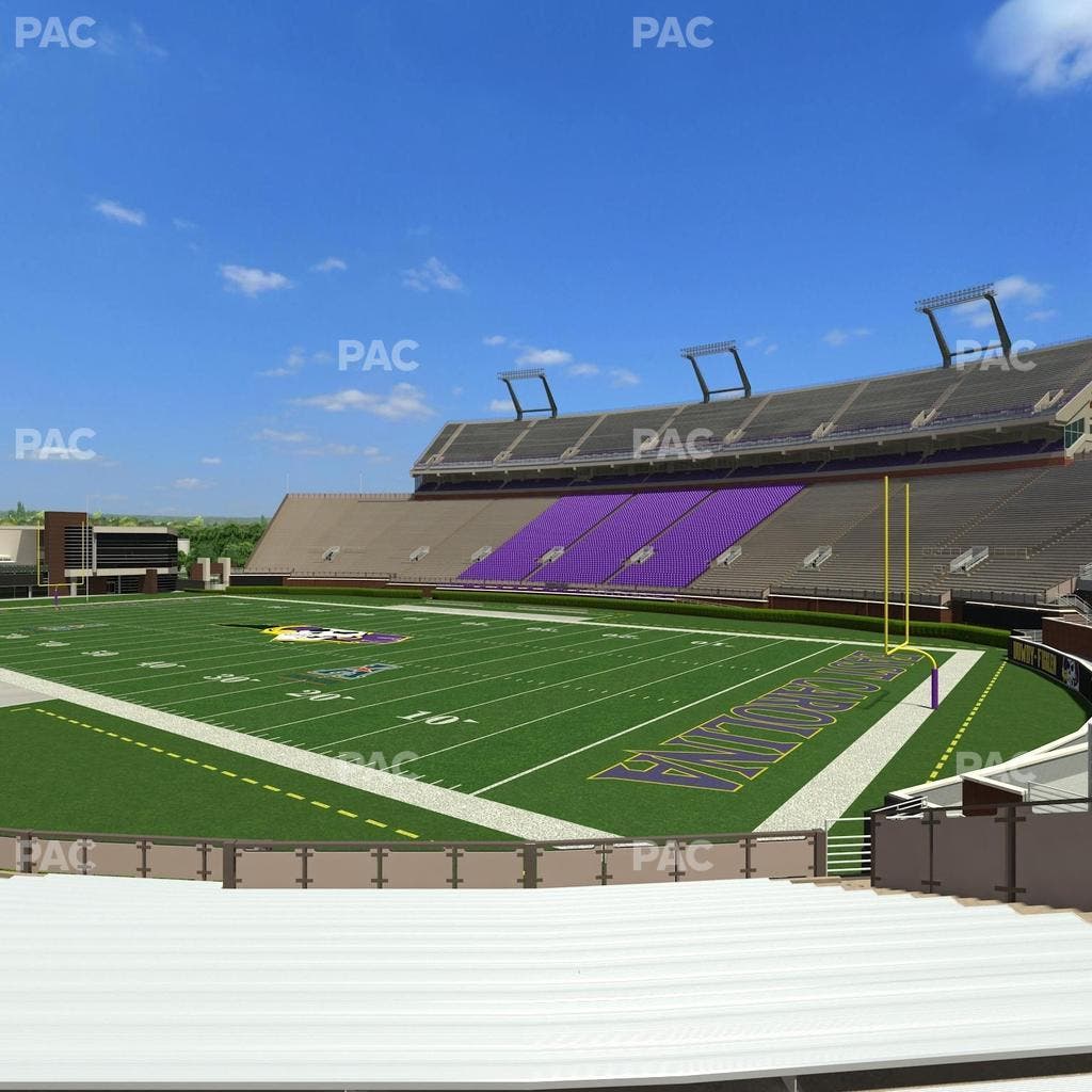 Dowdy-Ficklen Stadium - Section 1 Seat View