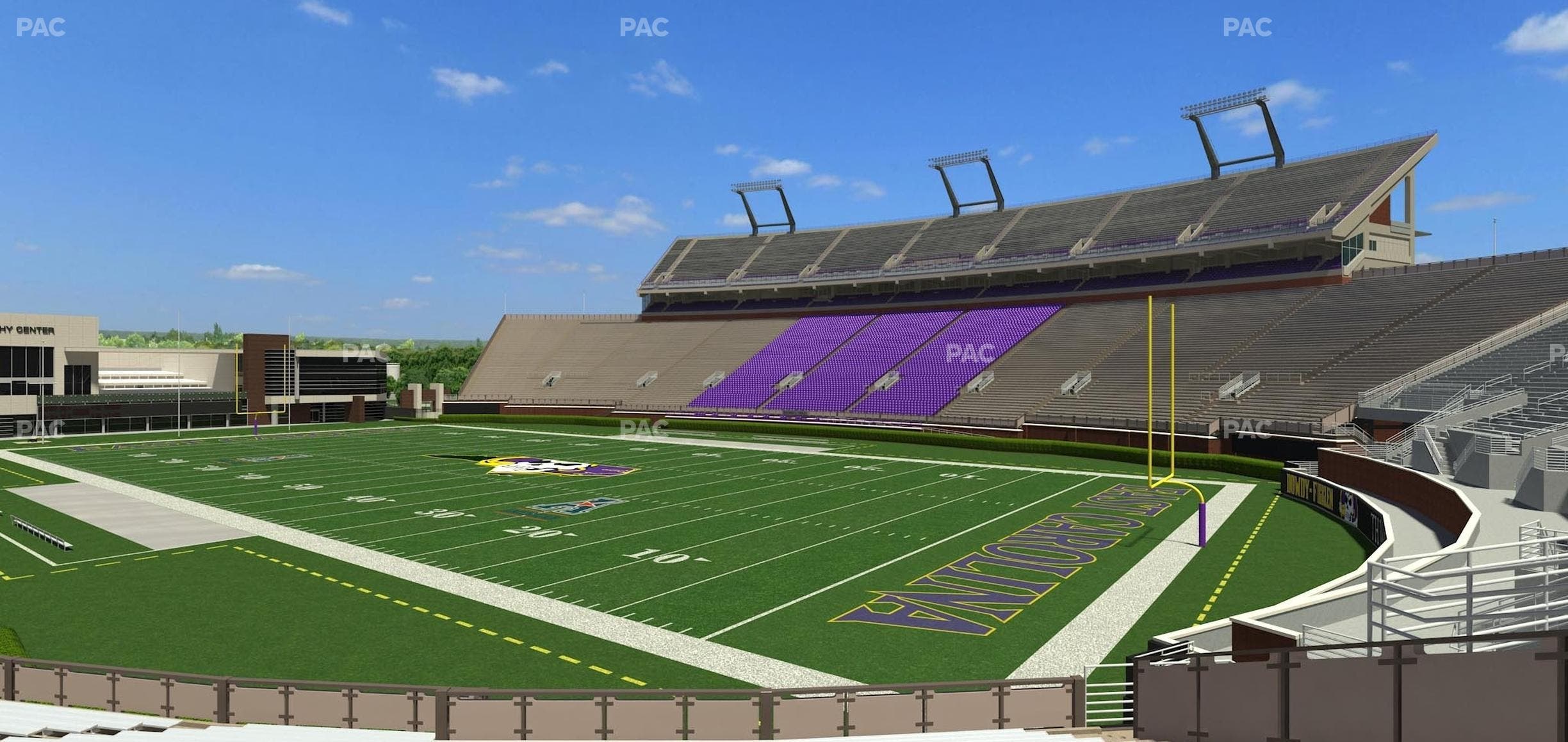 Dowdy-Ficklen Stadium - Section 1 Seat View