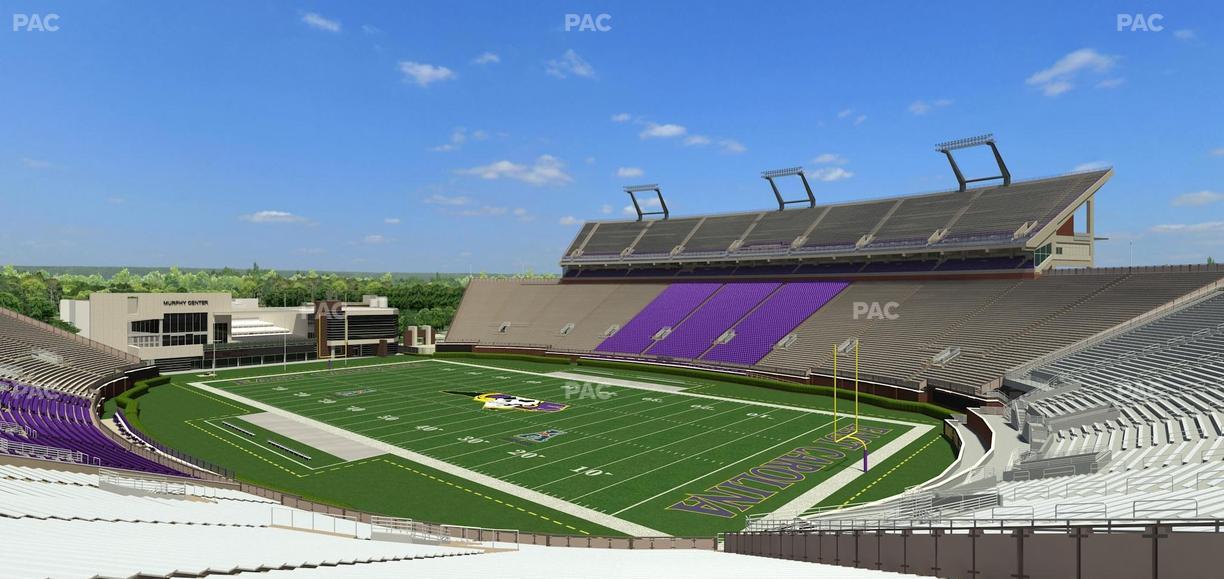 Dowdy-Ficklen Stadium - Section 1 Seat View