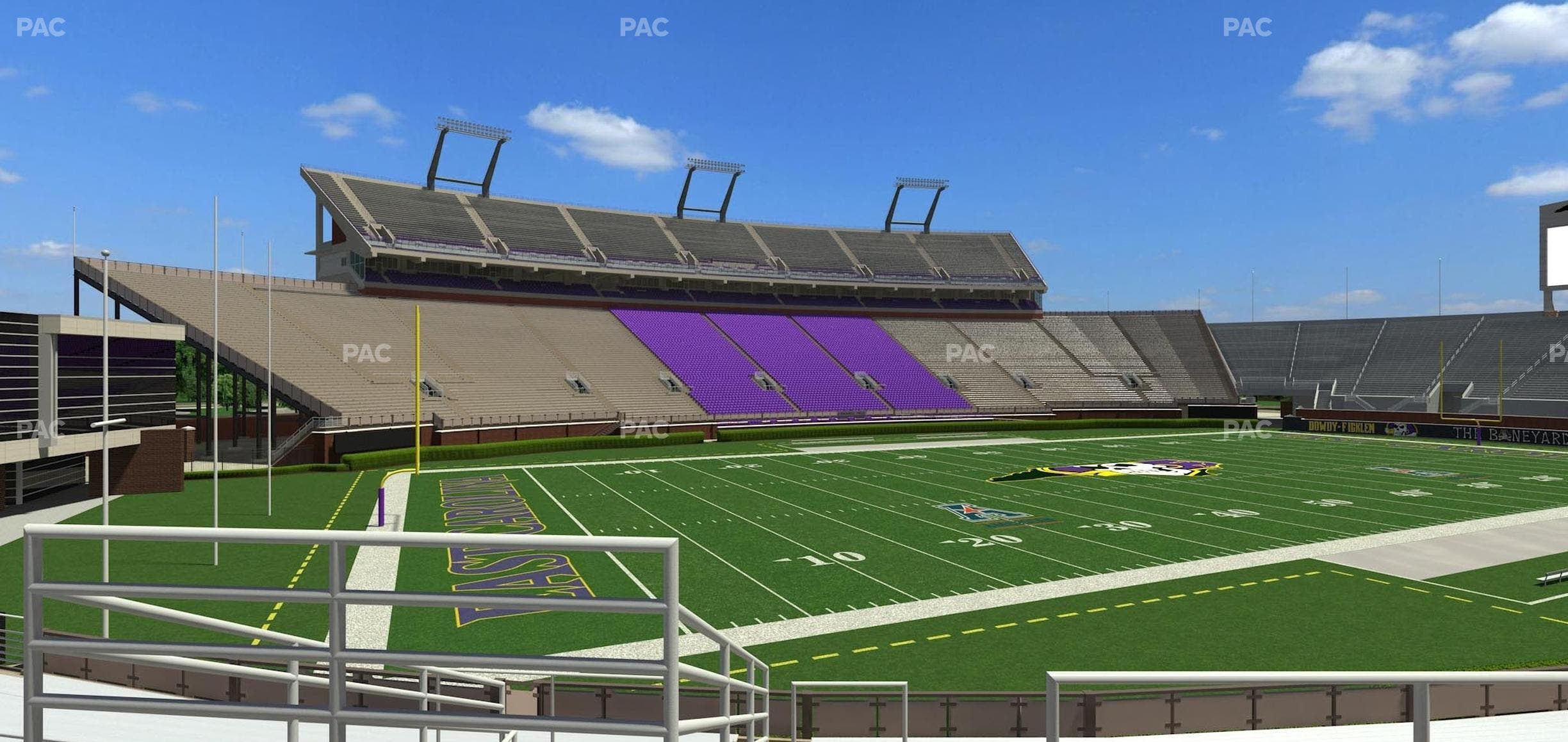 Dowdy-Ficklen Stadium - Section 10 Seat View