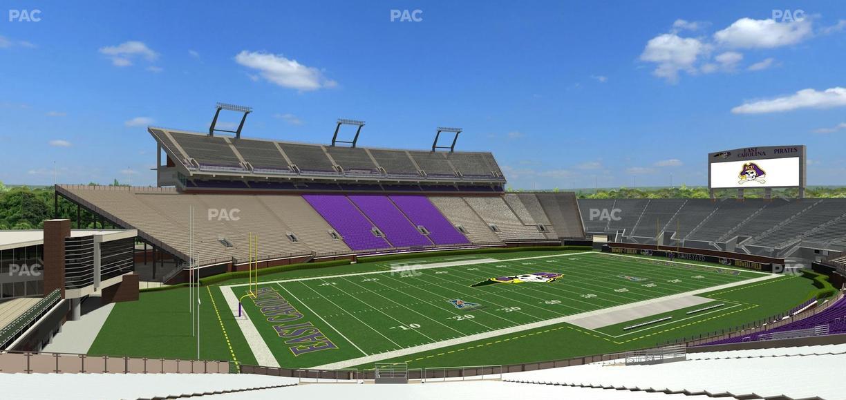 Dowdy-Ficklen Stadium - Section 10 Seat View