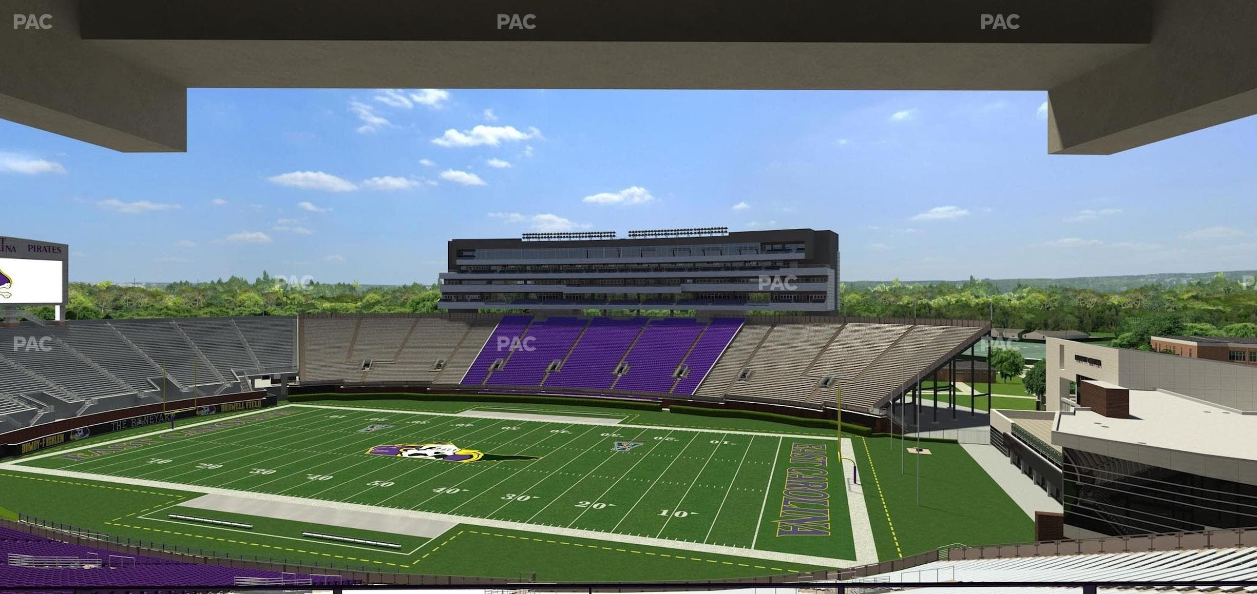 Dowdy-Ficklen Stadium - Section 114 Seat View