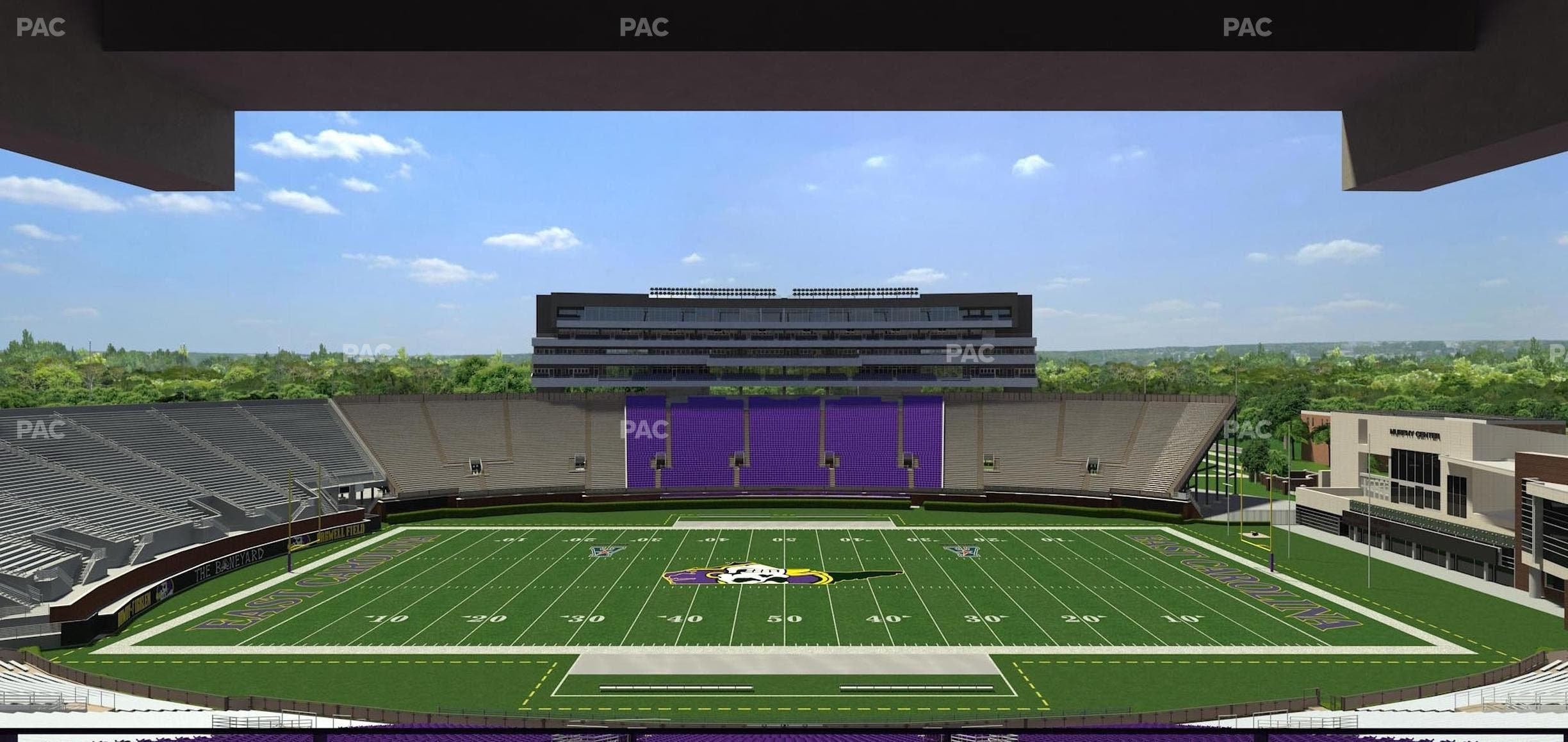 Dowdy-Ficklen Stadium - Section 117 Seat View