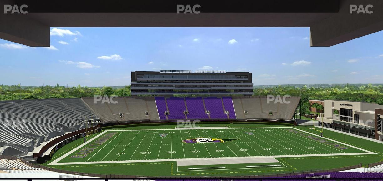 Dowdy-Ficklen Stadium - Section 118 Seat View
