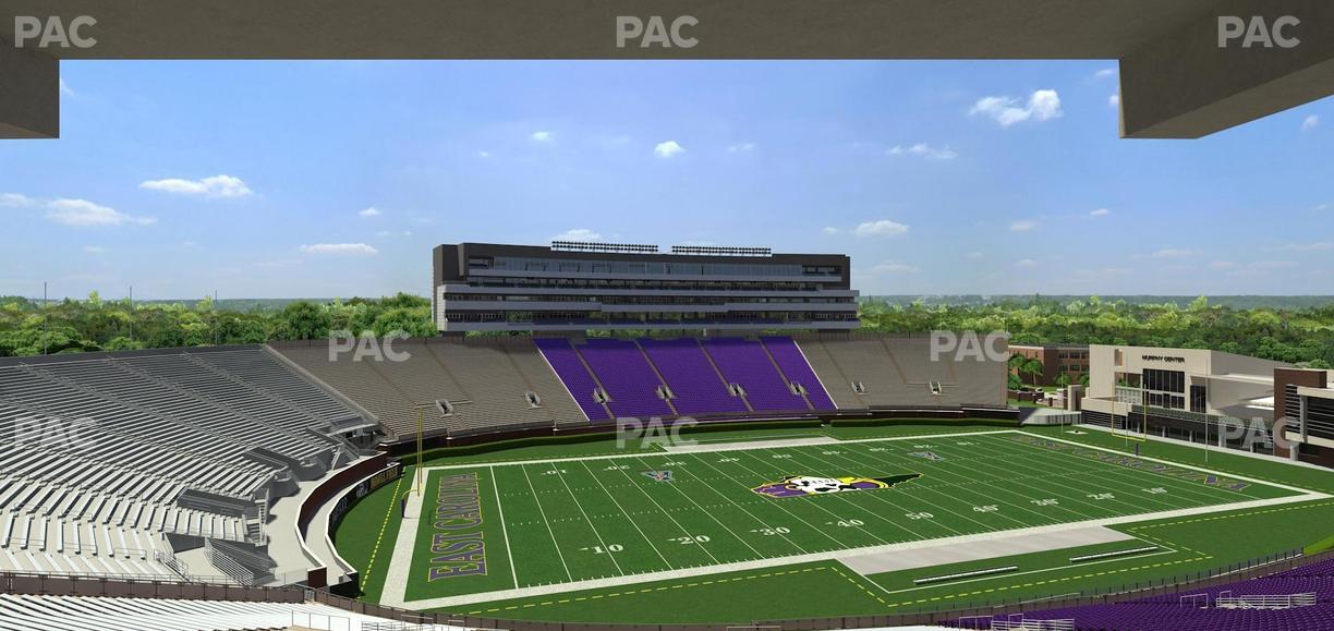 Dowdy-Ficklen Stadium - Section 120 Seat View