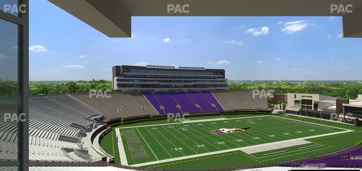 Dowdy-Ficklen Stadium - Section 121 Seat View