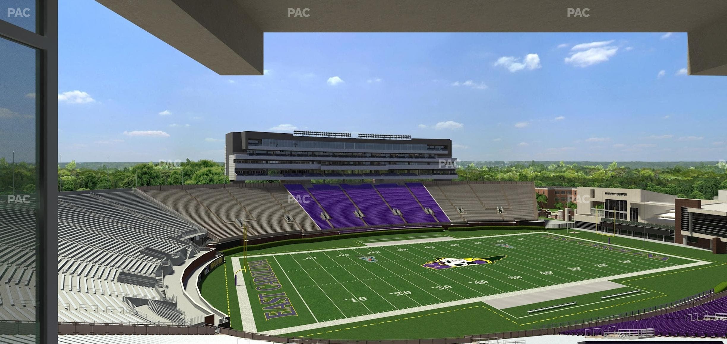 Dowdy-Ficklen Stadium - Section 121 Seat View