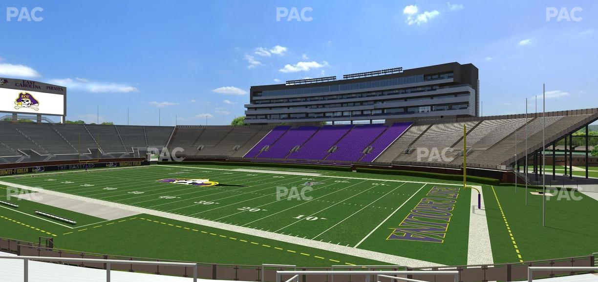 Dowdy-Ficklen Stadium - Section 13 Seat View