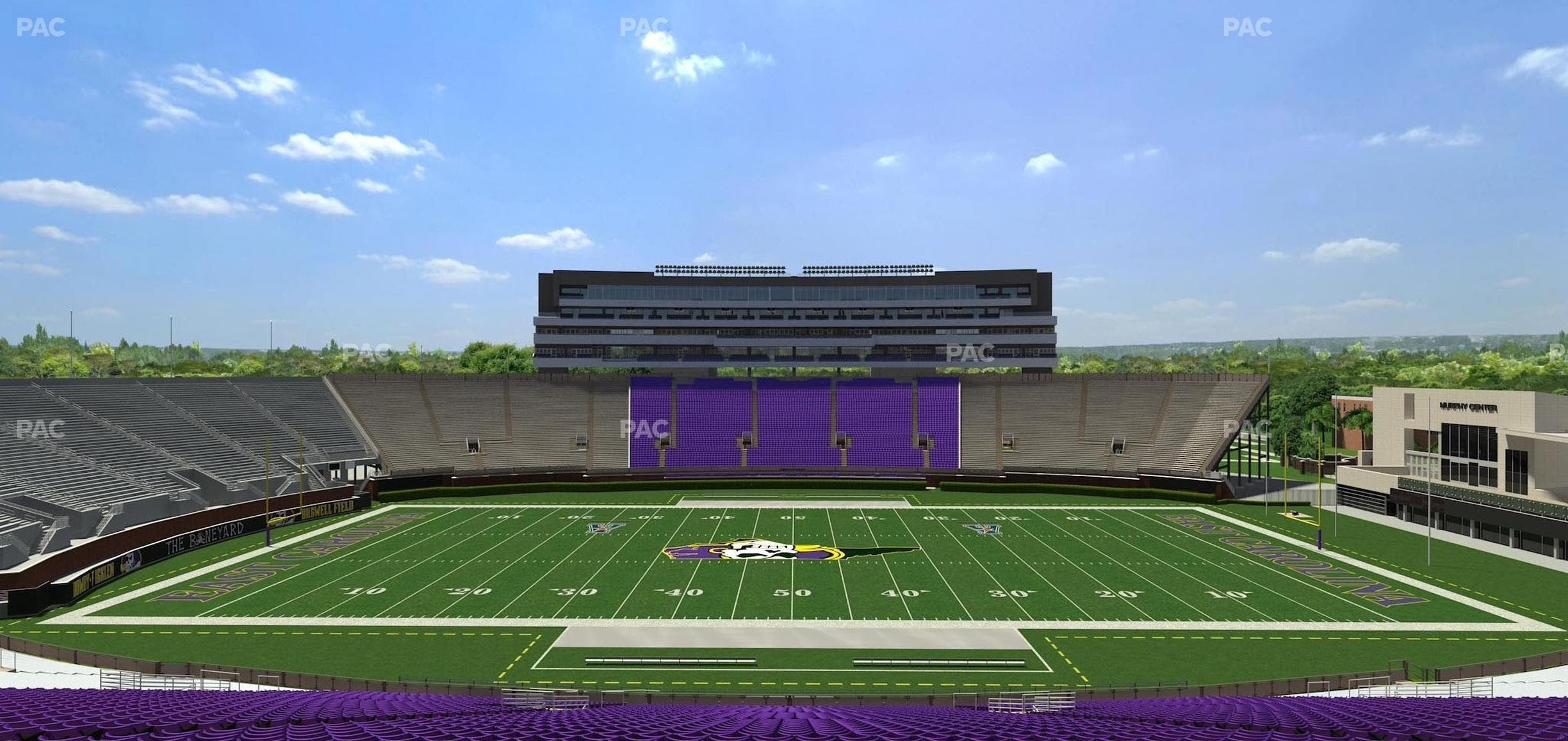 Dowdy-Ficklen Stadium - Section 17 Seat View