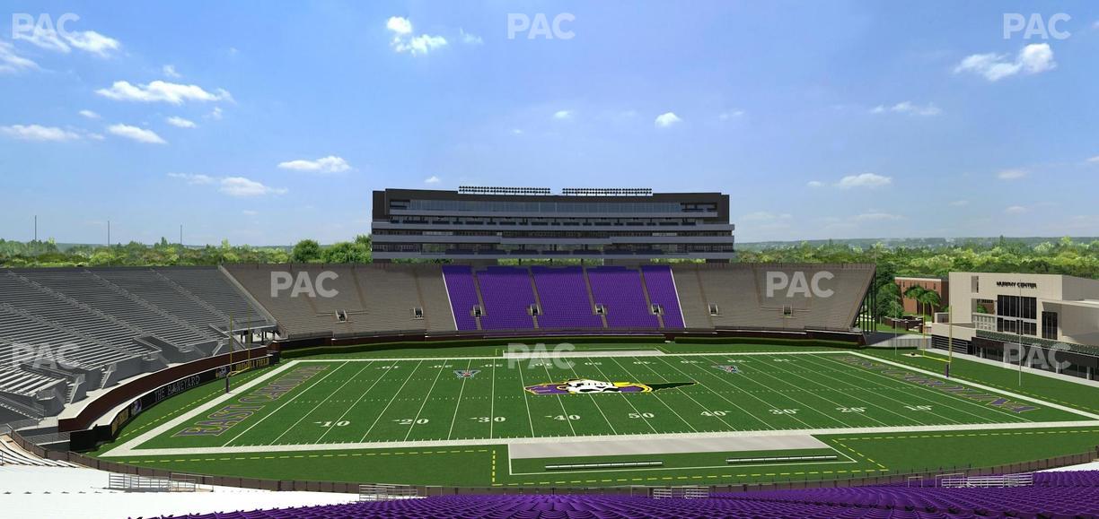 Dowdy-Ficklen Stadium - Section 18 Seat View