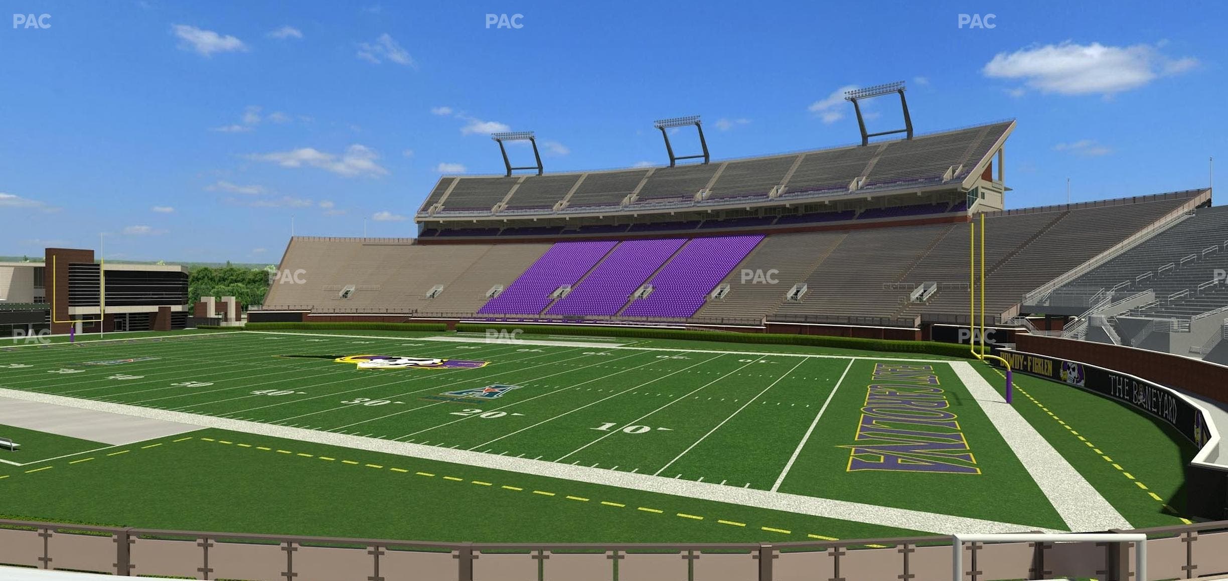 Dowdy-Ficklen Stadium - Section 2 Seat View