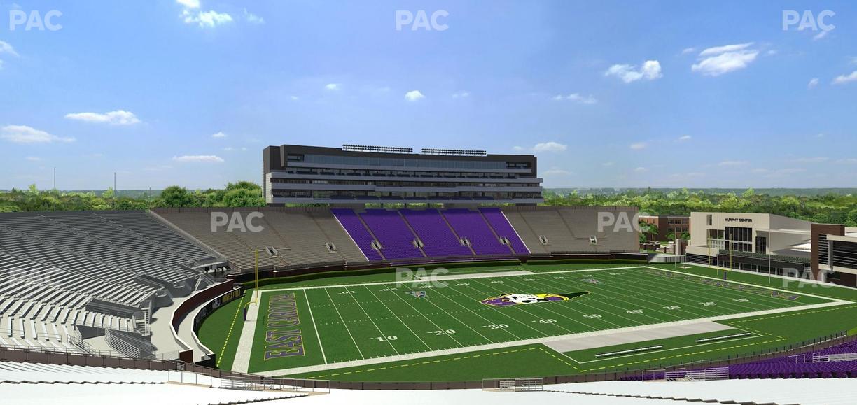 Dowdy-Ficklen Stadium - Section 20 Seat View