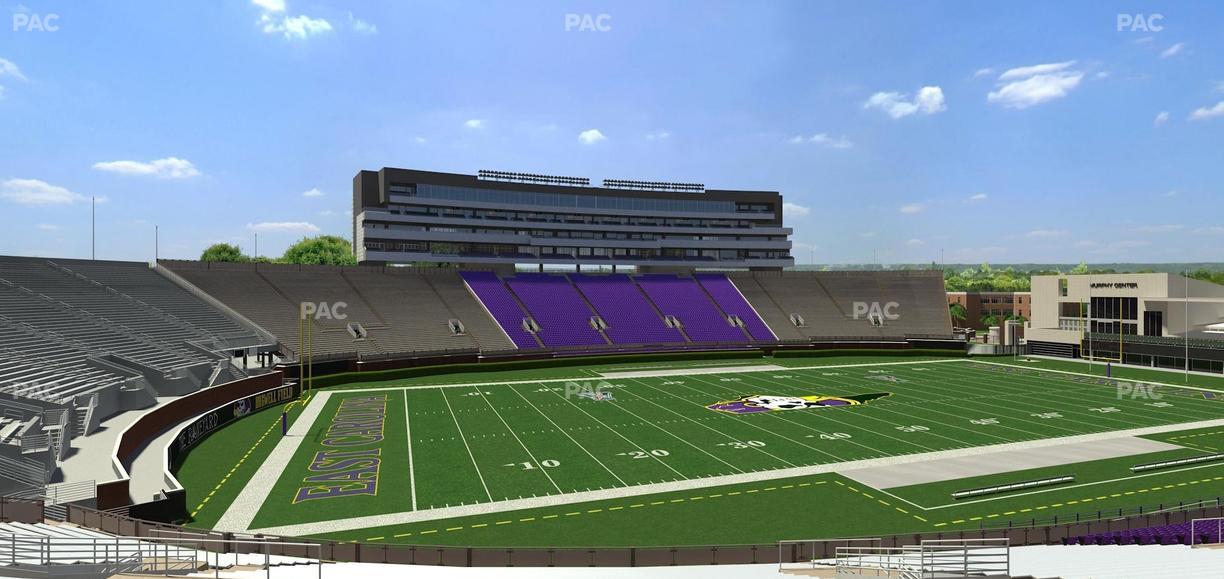 Dowdy-Ficklen Stadium - Section 20 Seat View