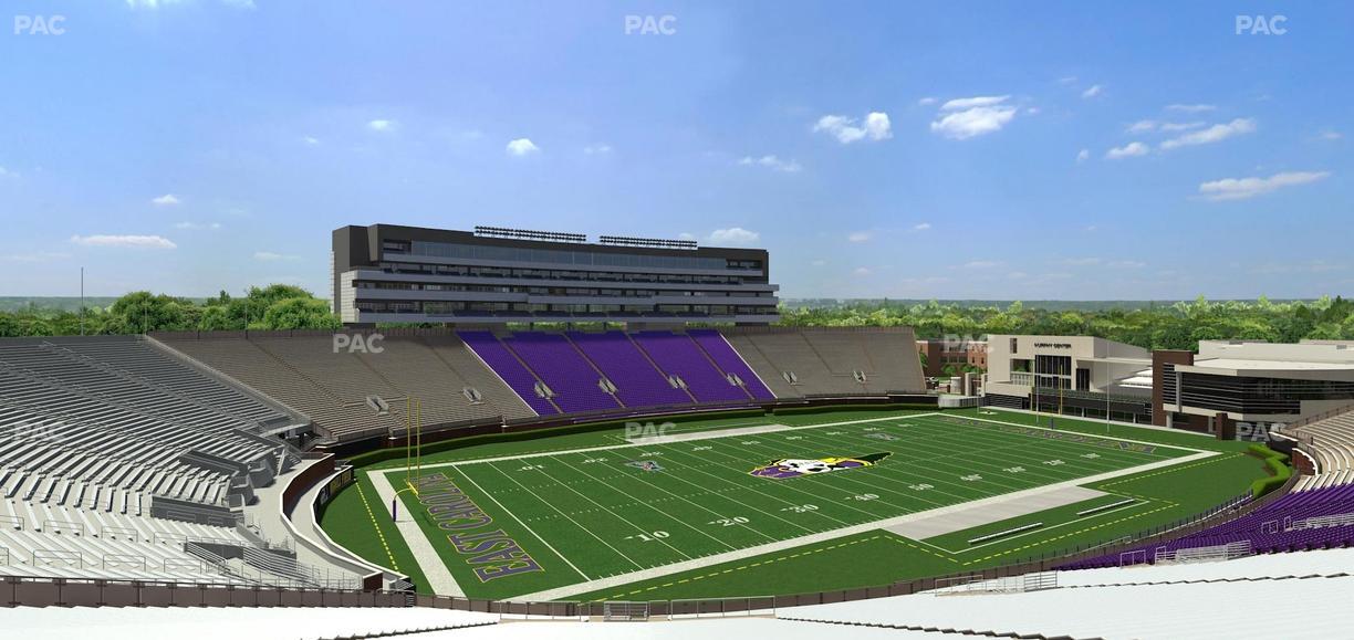 Dowdy-Ficklen Stadium - Section 21 Seat View