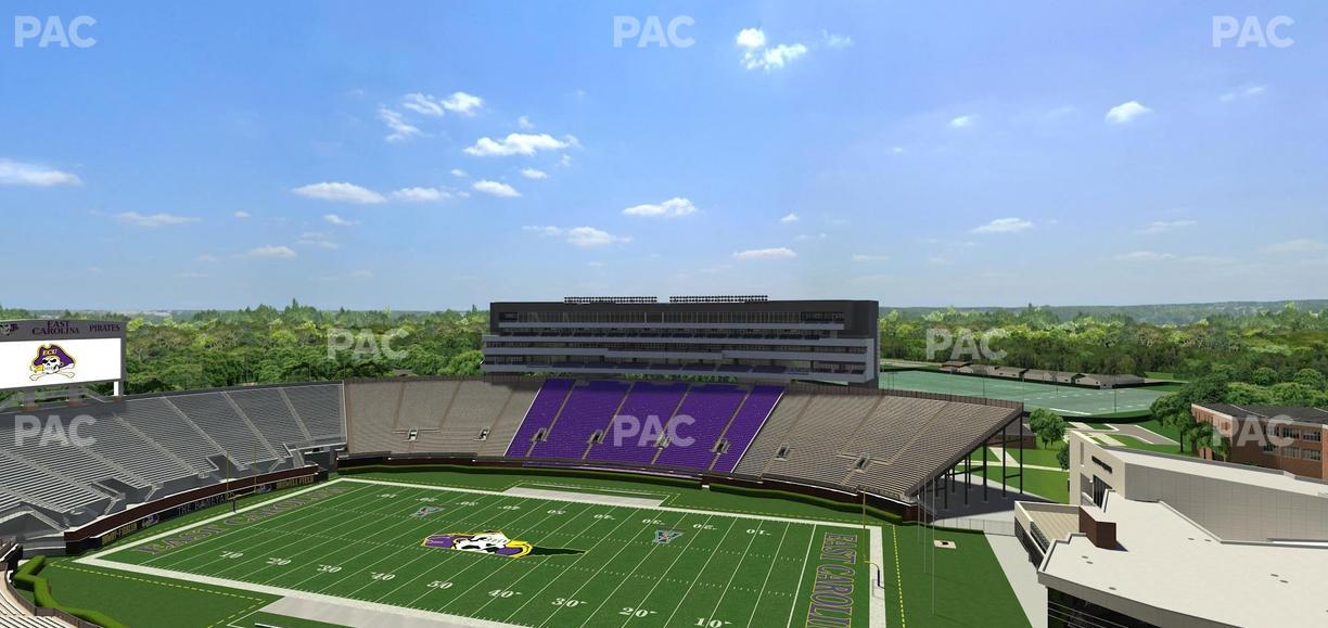Dowdy-Ficklen Stadium - Section 214 Seat View
