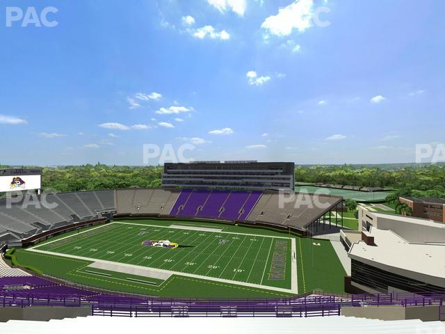 Dowdy-Ficklen Stadium - Section 214 Seat View Dowdy-Ficklen Stadium - Section 214 Seat View