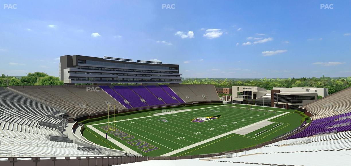 Dowdy-Ficklen Stadium - Section 22 Seat View