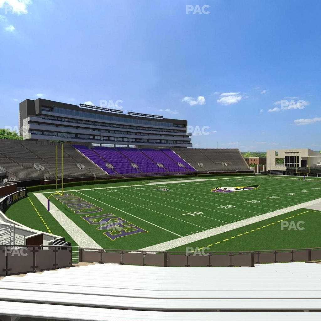 Dowdy-Ficklen Stadium - Section 22 Seat View