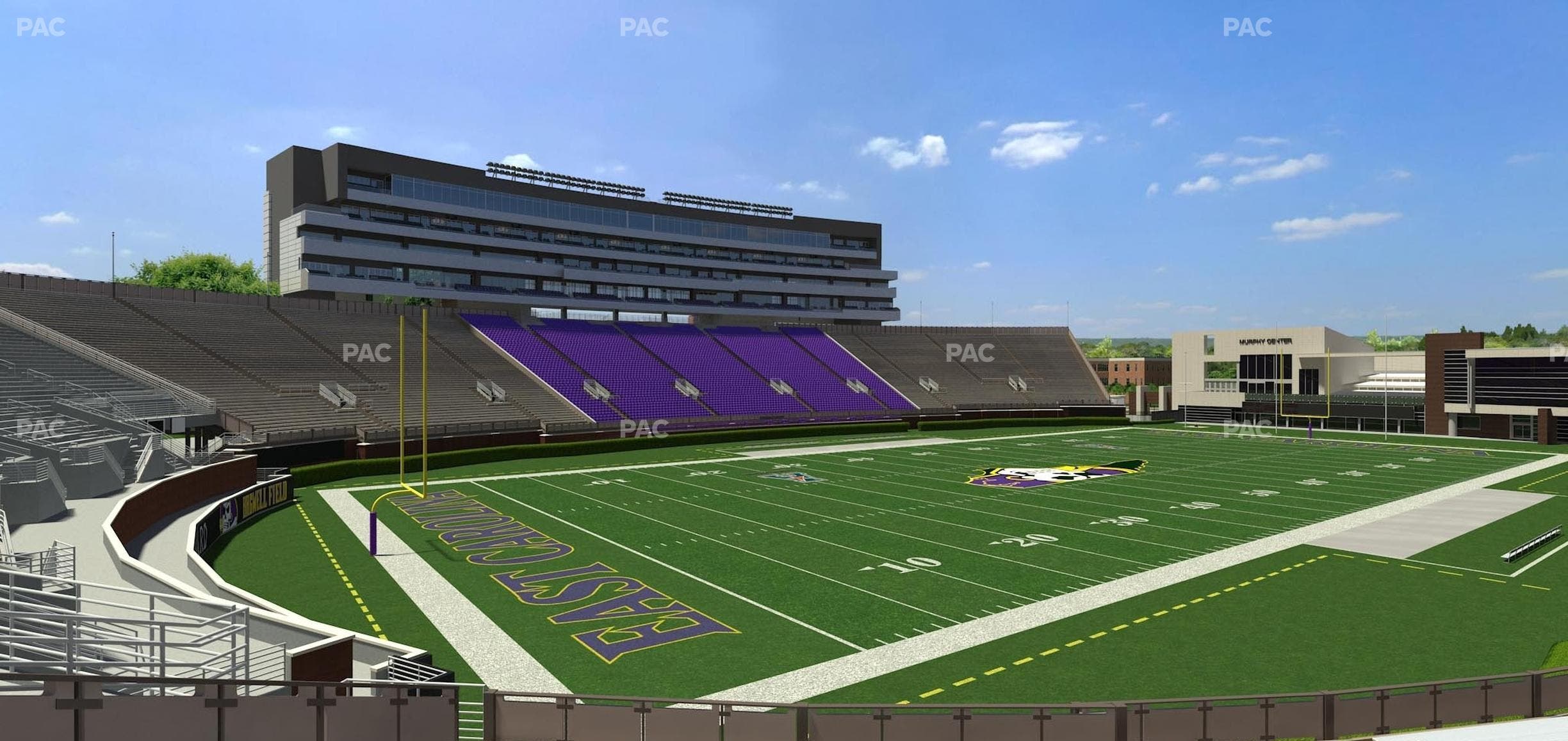 Dowdy-Ficklen Stadium - Section 22 Seat View