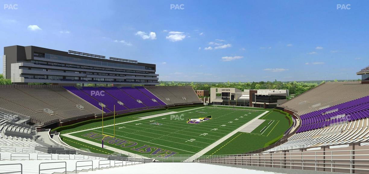 Dowdy-Ficklen Stadium - Section 23 Seat View
