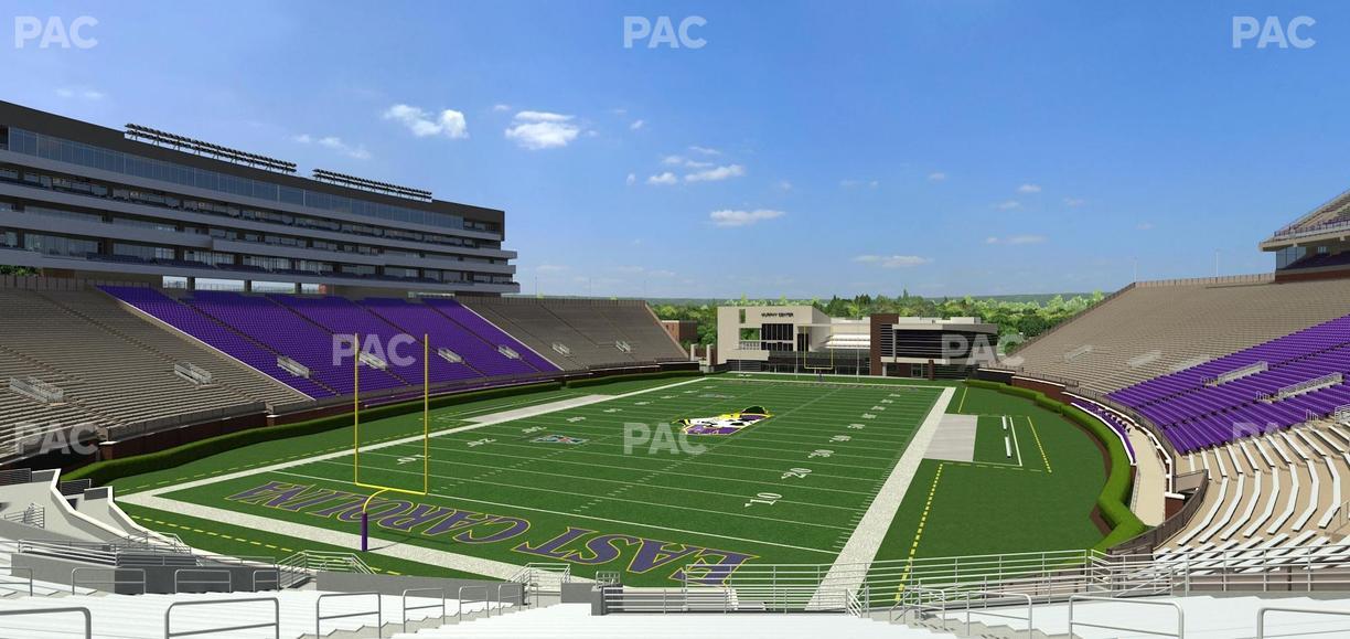 Dowdy-Ficklen Stadium - Section 24 Seat View