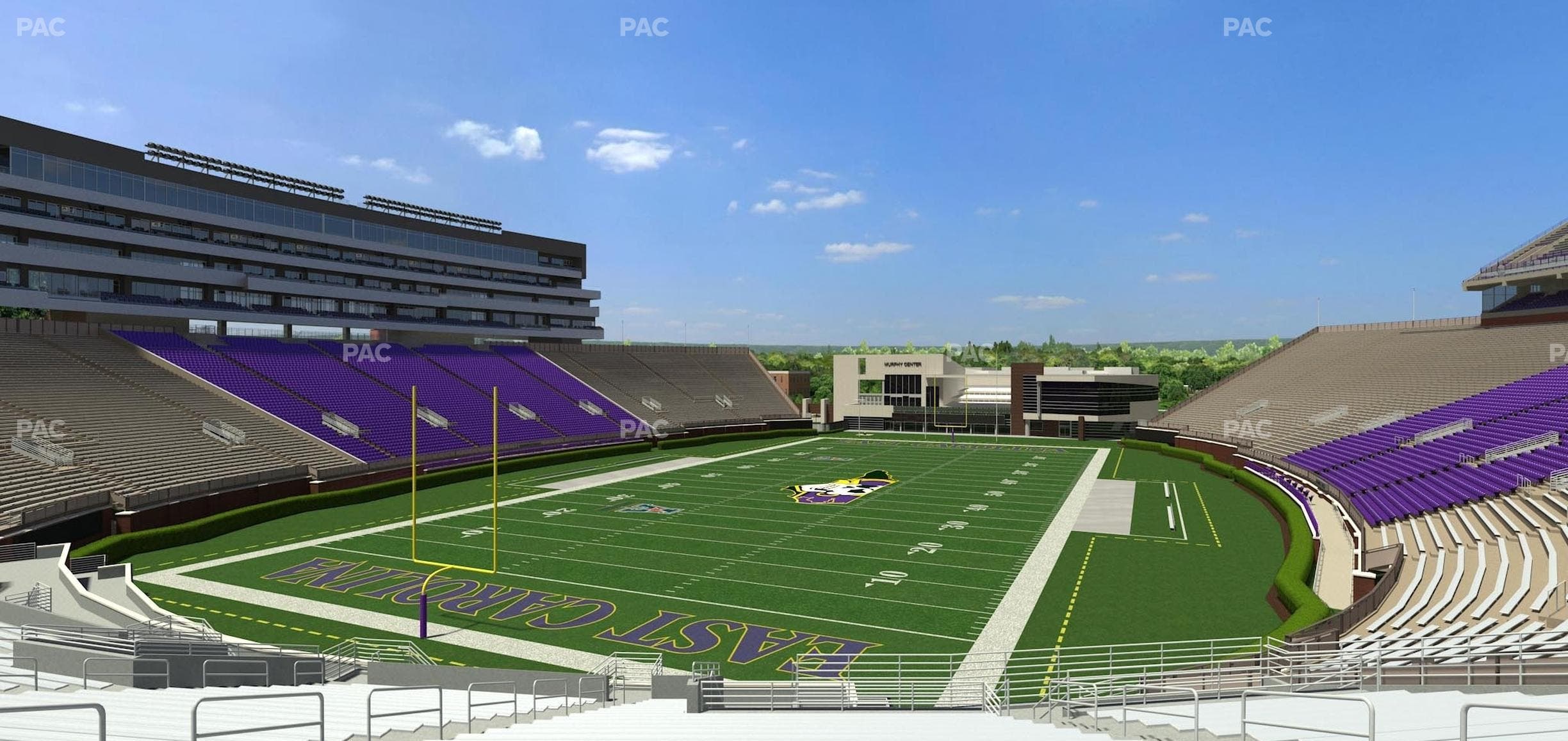 Dowdy-Ficklen Stadium - Section 24 Seat View