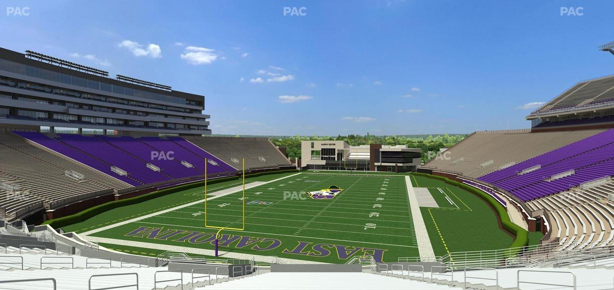 Dowdy-Ficklen Stadium - Section 25 Seat View