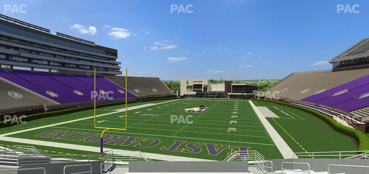 Dowdy-Ficklen Stadium - Section 25 Seat View