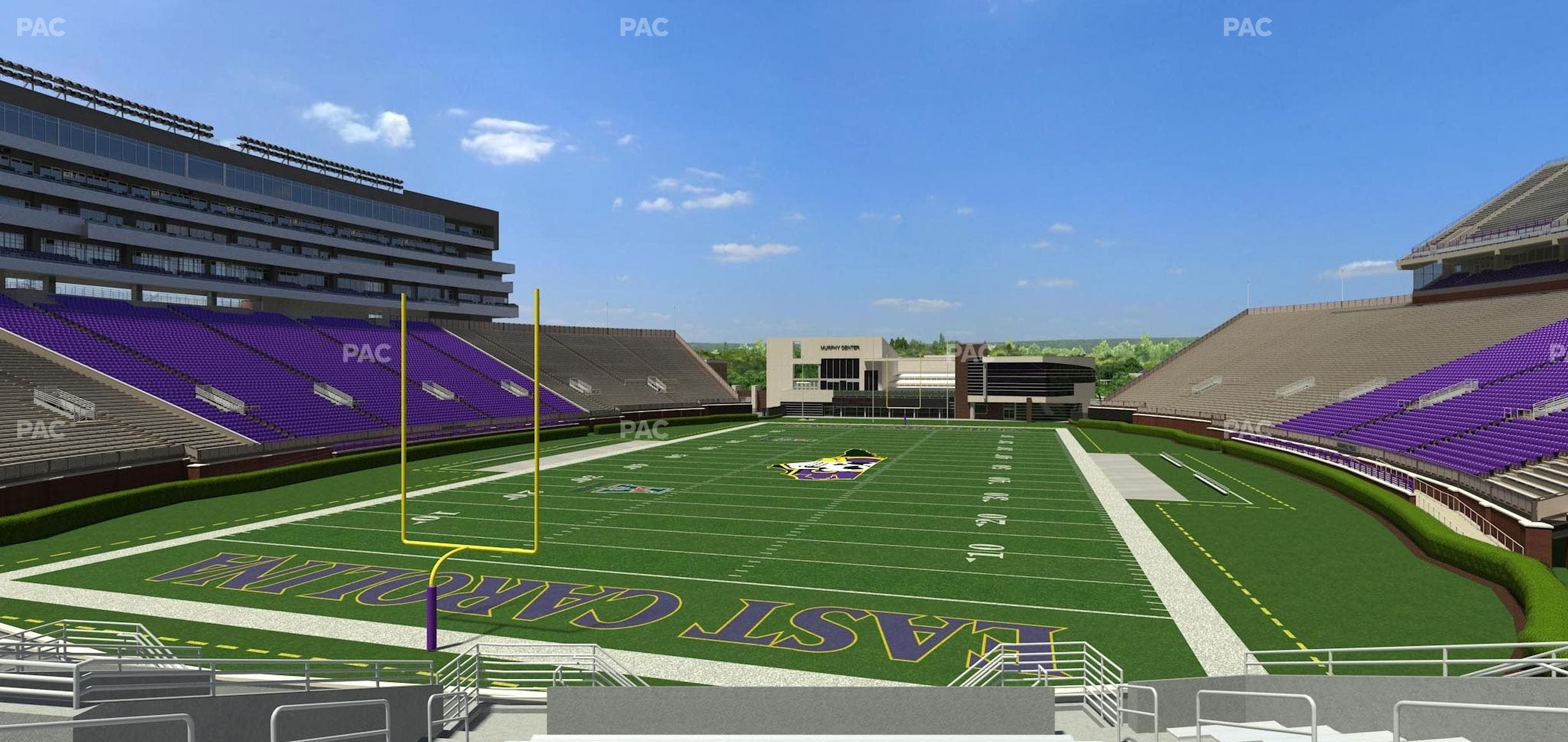 Dowdy-Ficklen Stadium - Section 25 Seat View
