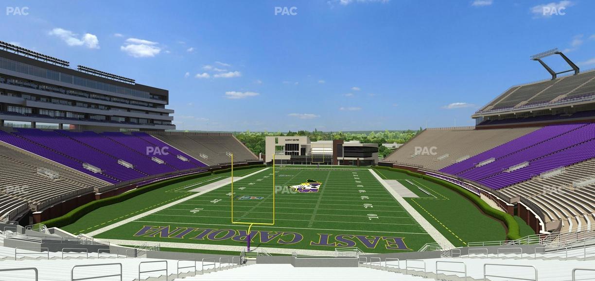 Dowdy-Ficklen Stadium - Section 26 Seat View