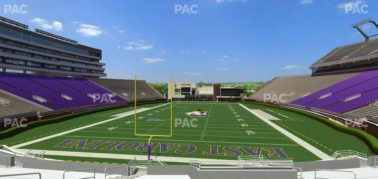 Dowdy-Ficklen Stadium - Section 26 Seat View