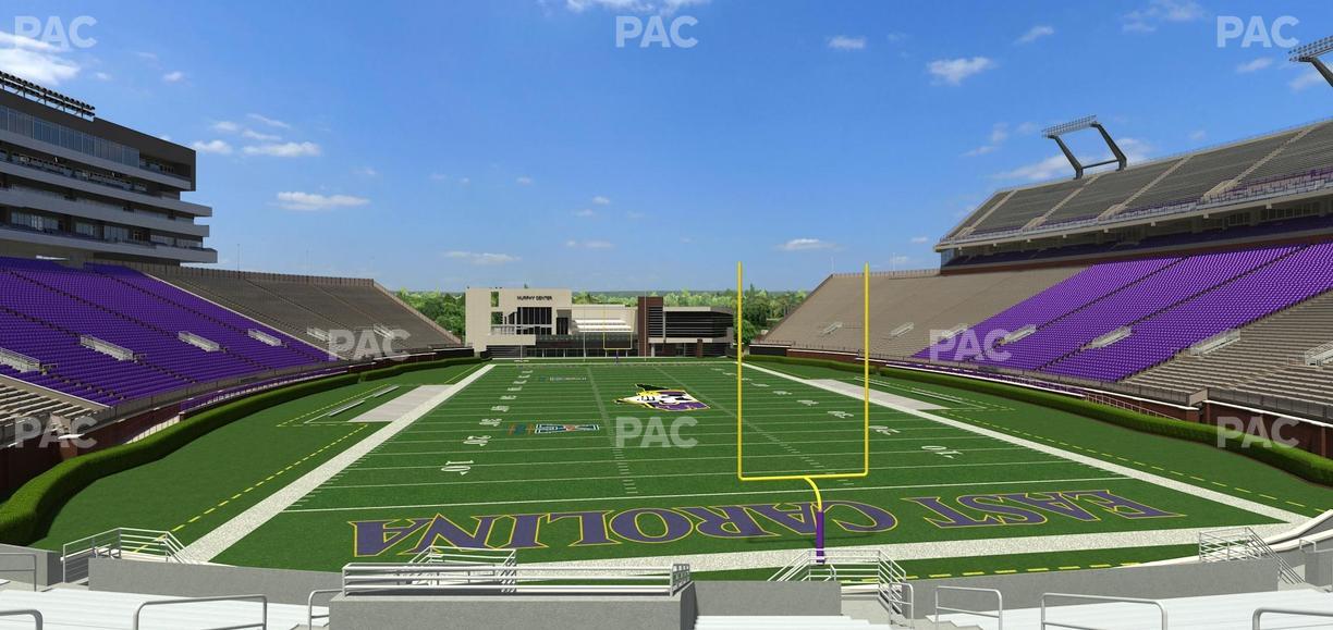 Dowdy-Ficklen Stadium - Section 28 Seat View