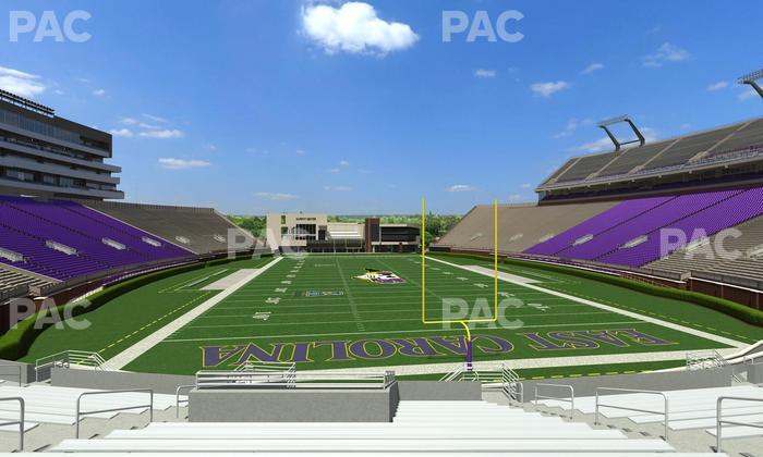 Dowdy-Ficklen Stadium - Section 28 Seat View
