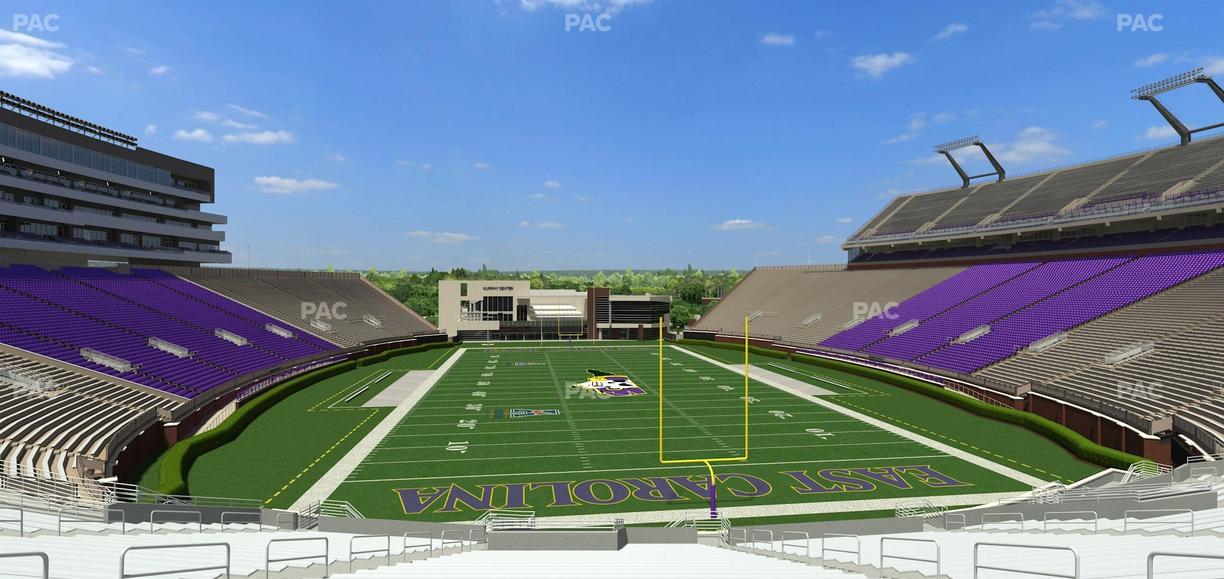 Dowdy-Ficklen Stadium - Section 28 Seat View