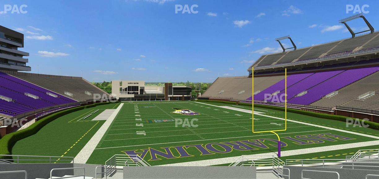 Dowdy-Ficklen Stadium - Section 29 Seat View