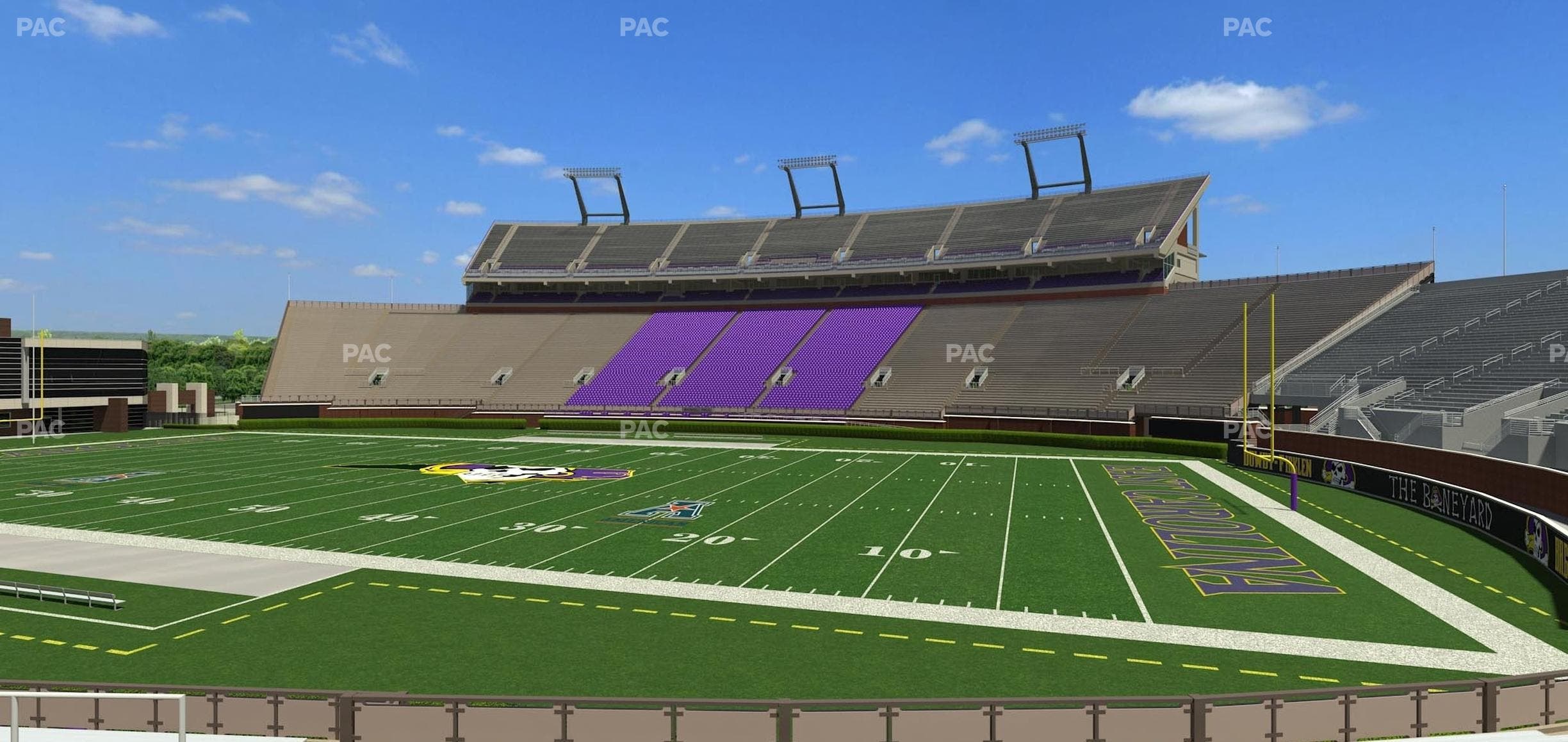 Dowdy-Ficklen Stadium - Section 3 Seat View